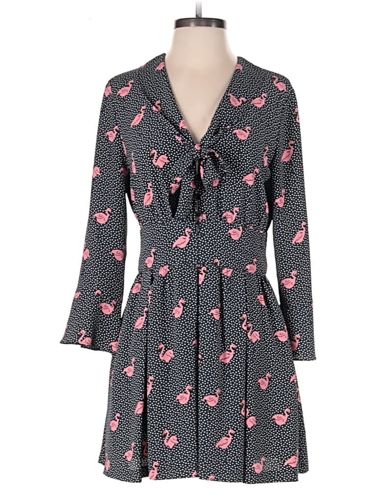 Pre-owned Zara Basic Casual Dress In Blue