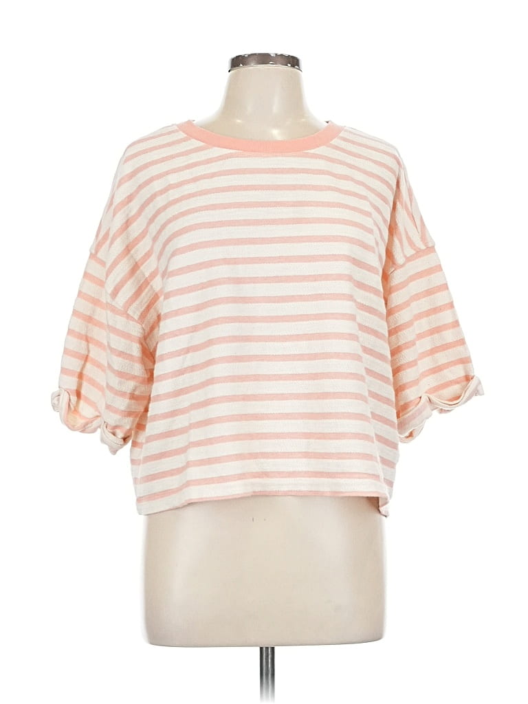 Pre-owned Old Navy 3/4 Sleeve T-shirt In Orange