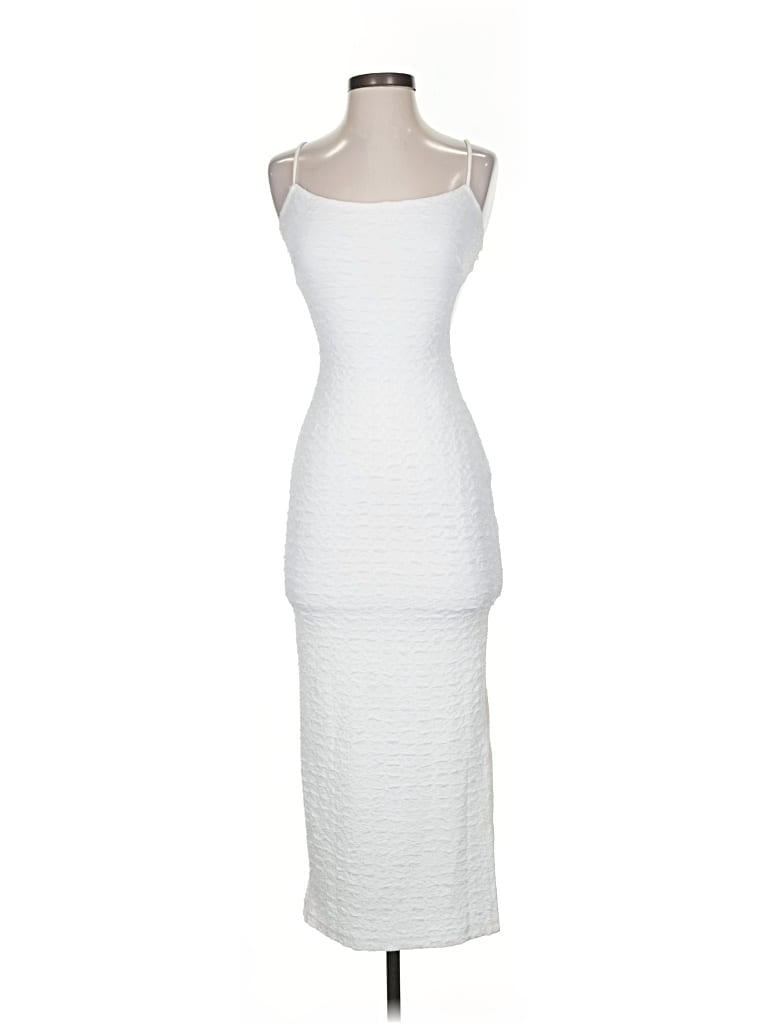 Pre-owned White Fox Cocktail Dress In White