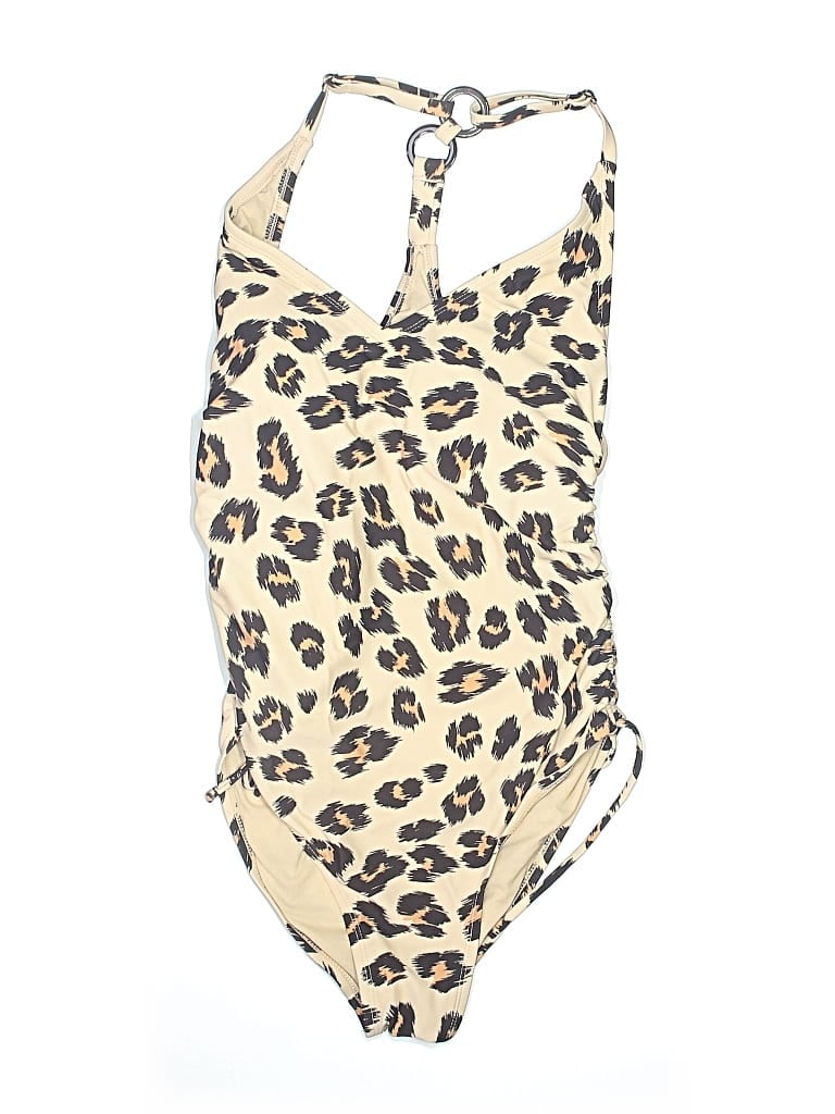 Pre-owned Kona Sol One Piece Swimsuit In White