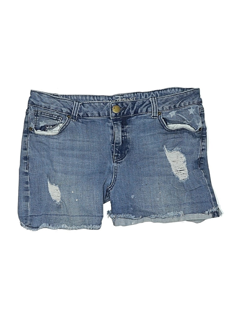 Pre-owned Lane Bryant Denim Shorts In Blue
