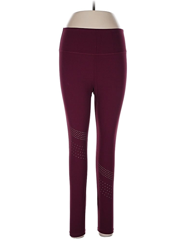 Pre-owned Unbranded Active Pants In Burgundy