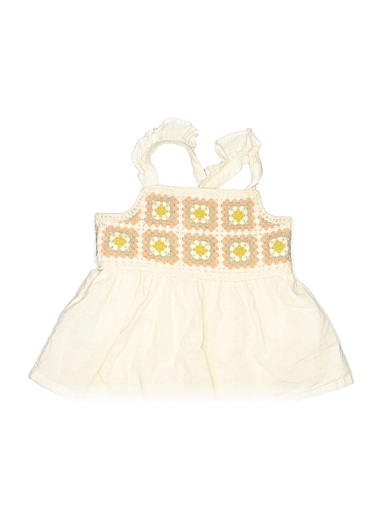 Pre-owned Haute Hippie Kids' Sleeveless Top Ivory Halter Neckline Tops In White