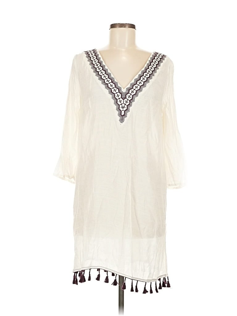 Pre-owned Kona Sol Swimsuit Cover Up In White