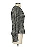 The Kooples Metallic Silver Long Sleeve Blouse Size 0 - photo 4