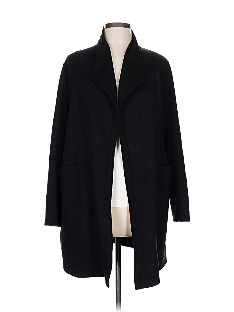 Pre-owned Max Studio Cardigan Sweater In Black