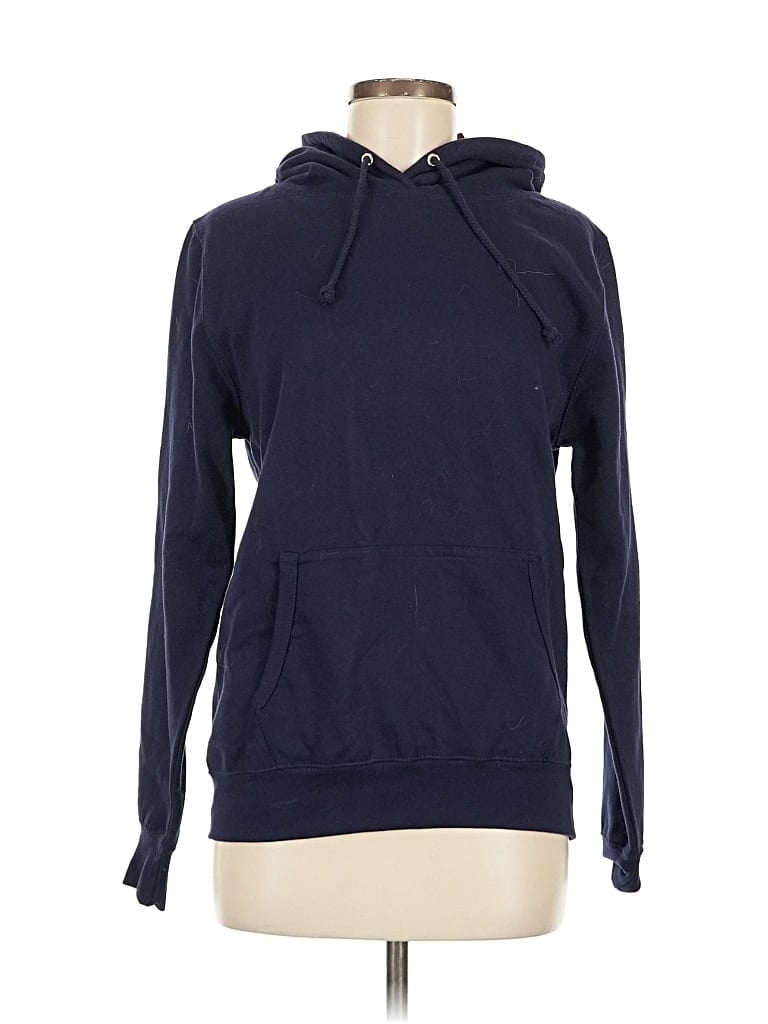 Pre-owned Assorted Brands Zip Up Hoodie In Blue