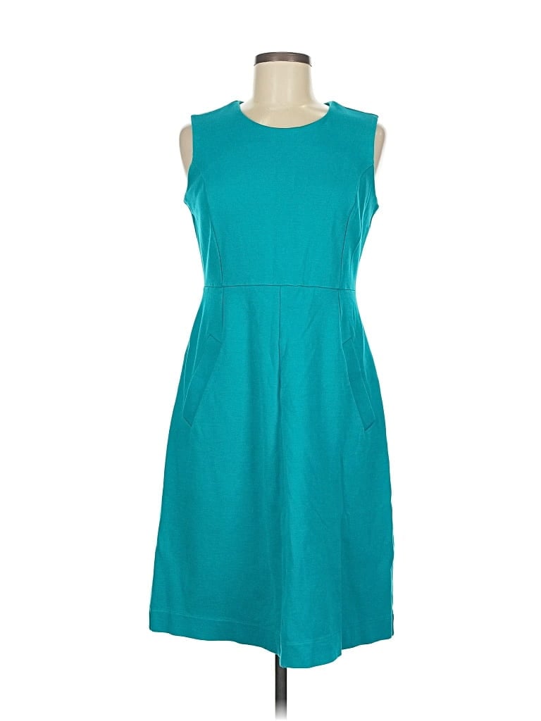 Pre-owned Lands' End Casual Dress In Blue