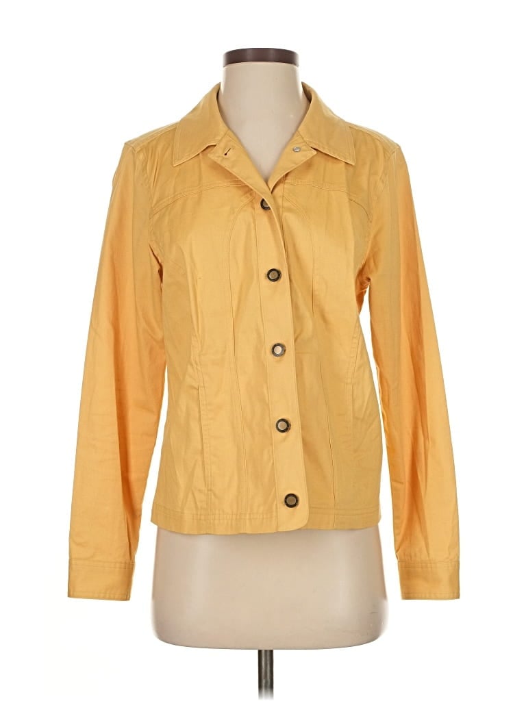 Pre-owned Christopher & Banks Jacket In Yellow