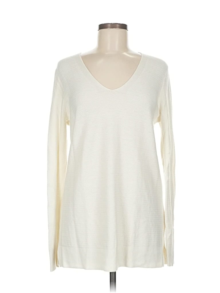 Pre-owned Gap Pullover Sweater In White