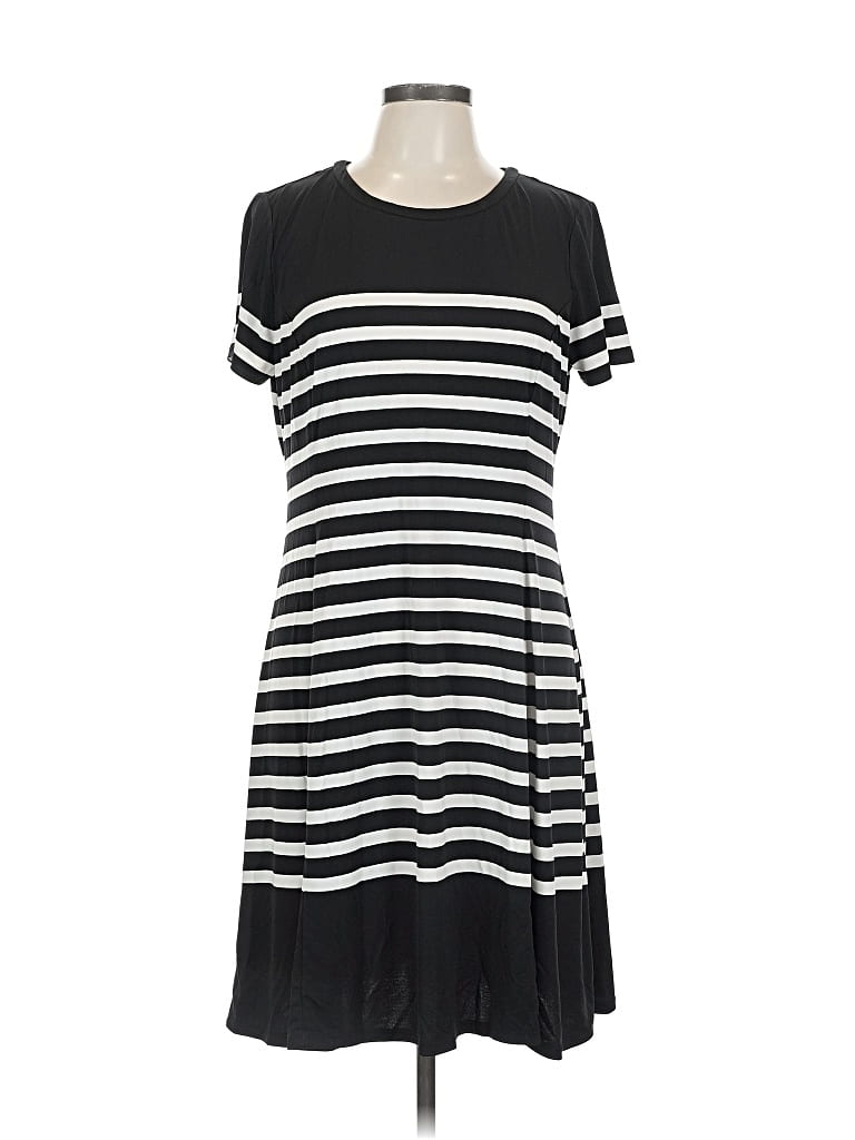 Pre-owned Liz Claiborne Casual Dress In Black