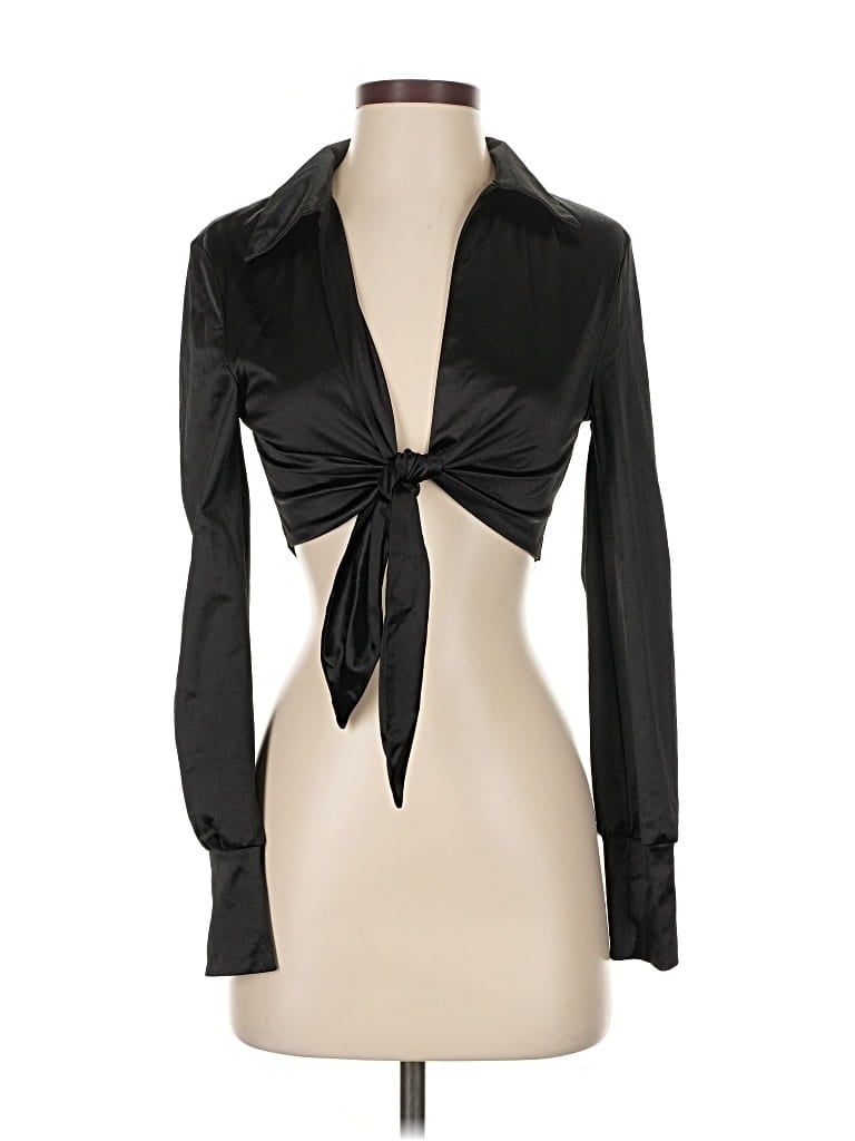 Pre-owned Unbranded Cardigan Sweater In Black