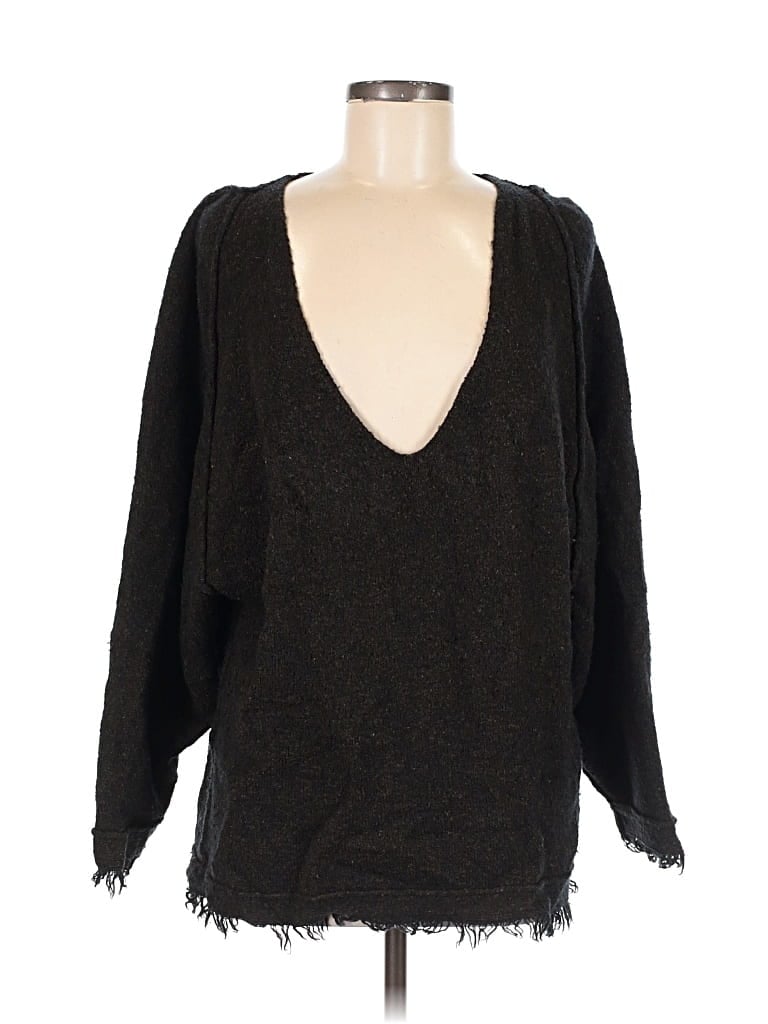 Pre-owned Free People Pullover Sweater In Black