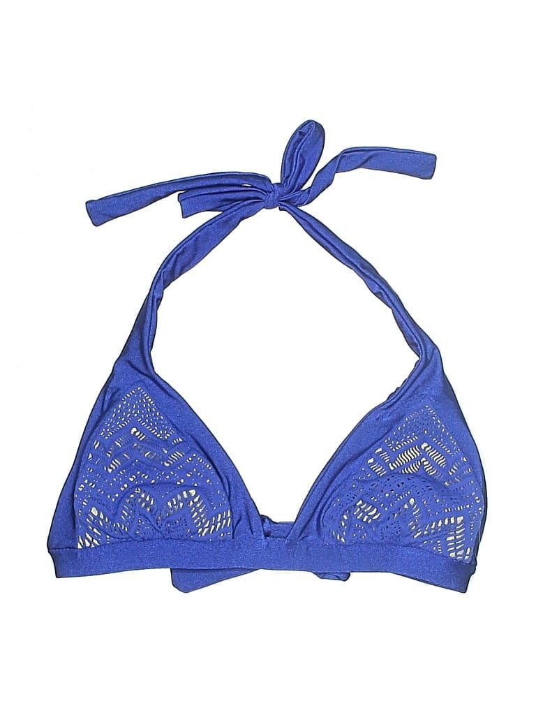 Pre-owned Luli Fama Swimsuit Top Blue Swimwear