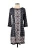 Max Studio Print Blue Casual Dress Size S - photo 1