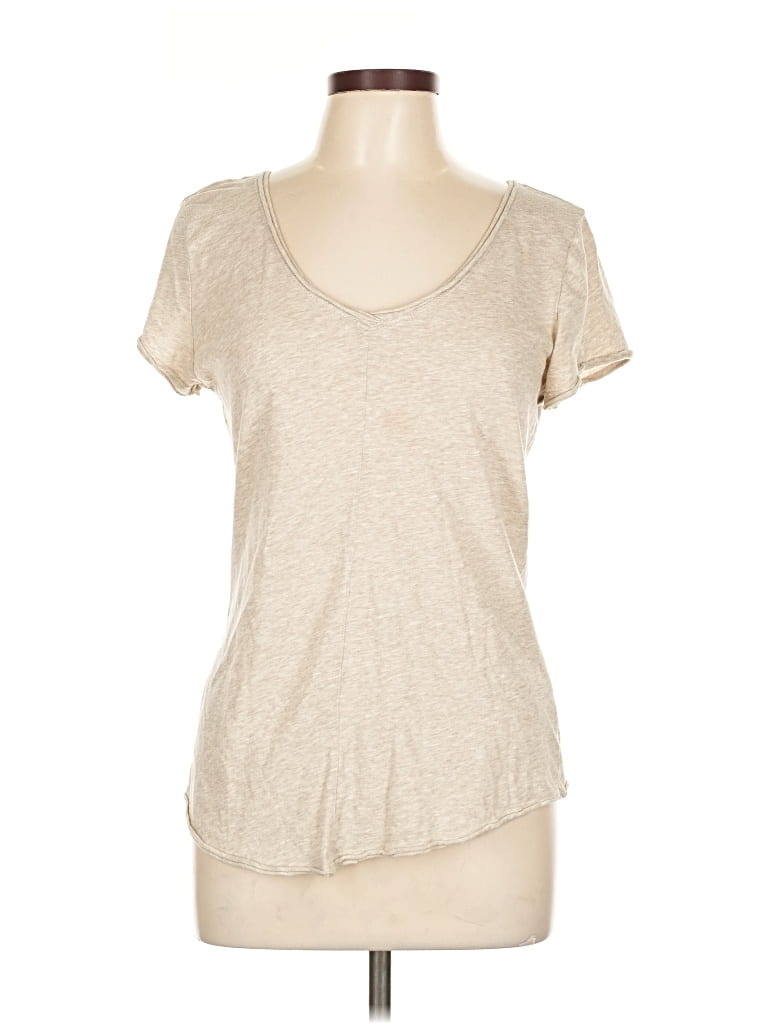 Pre-owned 14th & Union Short Sleeve T-shirt In Brown