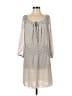 Max Studio 100% Polyester Gray Casual Dress Size S - photo 1