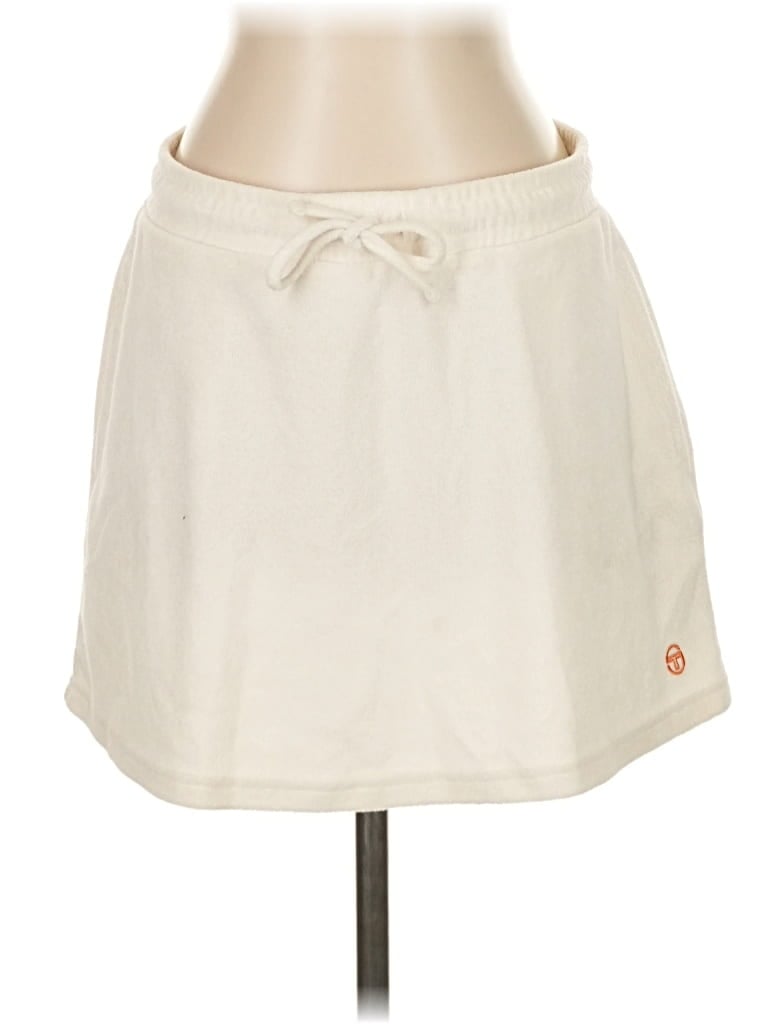 Pre-owned Sergio Tacchini Casual Skirt In White