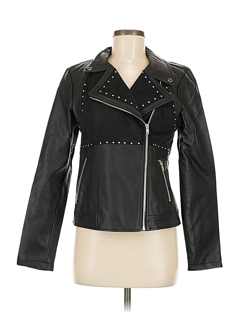 Pre-owned Just Fab Jacket In Black