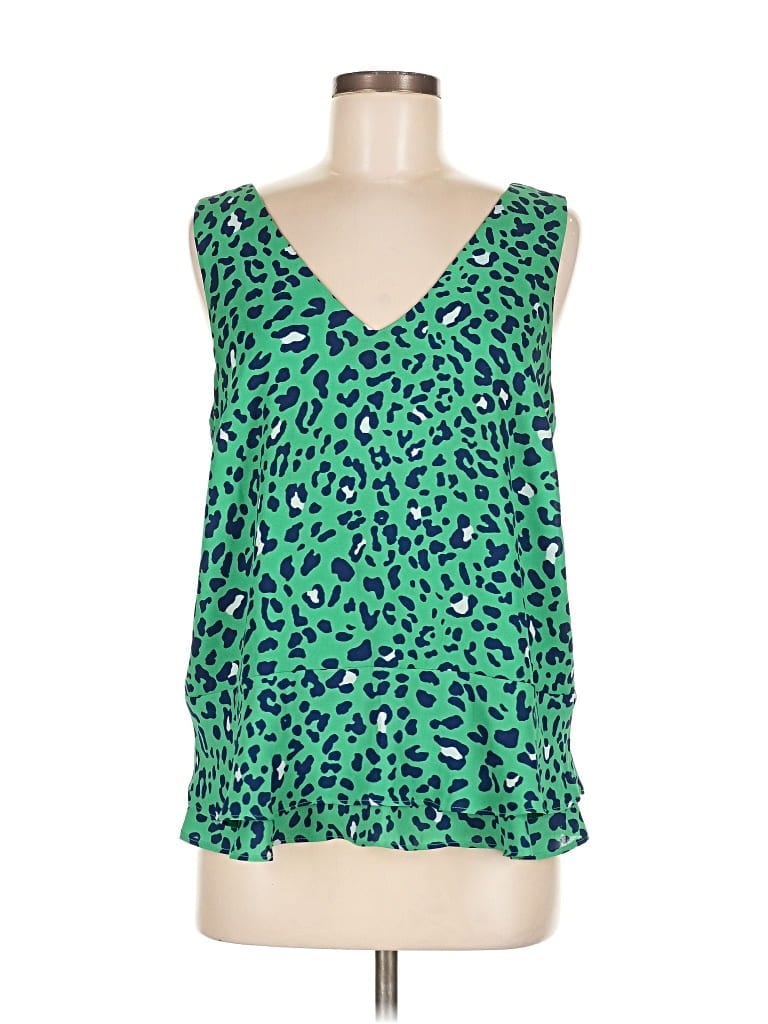 Pre-owned Gibson Sleeveless Blouse In Green
