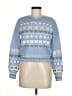 LoveShackFancy Hearts Blue Pullover Sweater Size M - photo 1