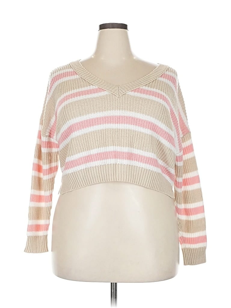 Pre-owned Wild Fable Pullover Sweater In White