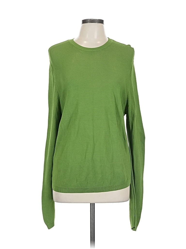 Pre-owned Zara Pullover Sweater In Green