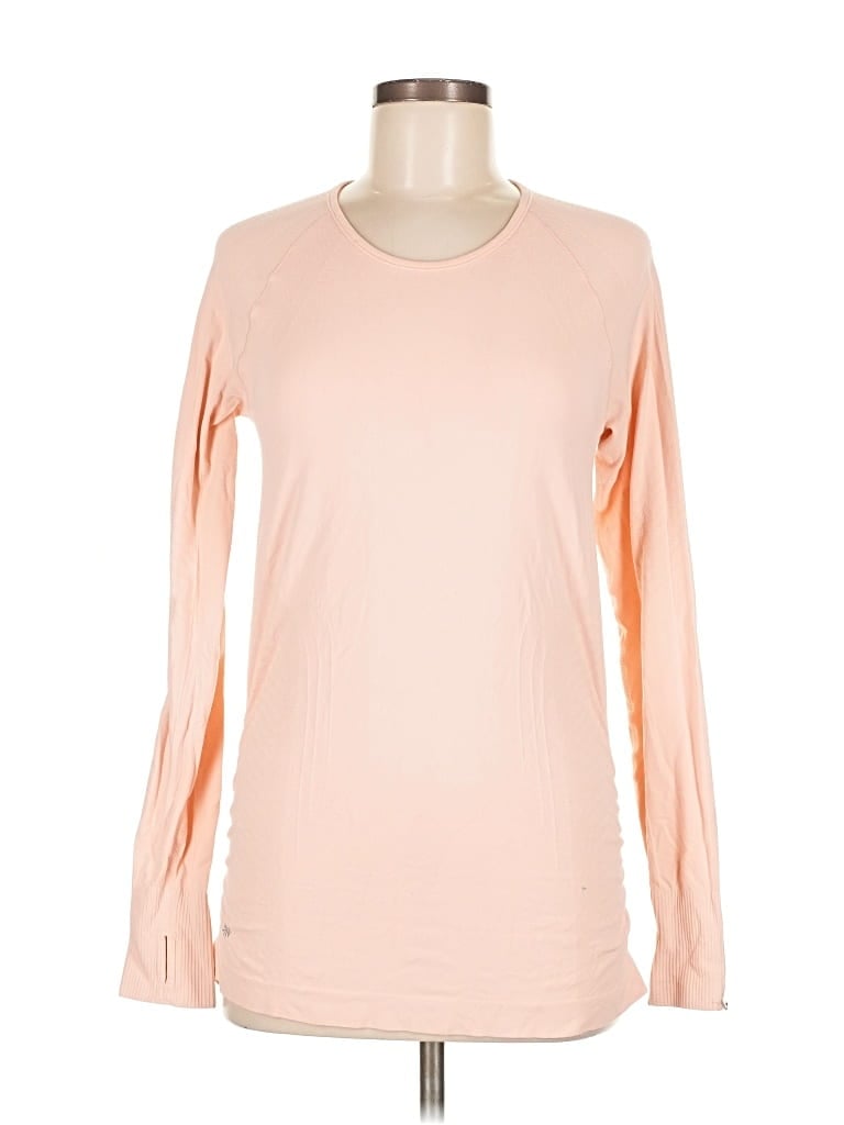 Pre-owned Athleta Long Sleeve T-shirt In Pink