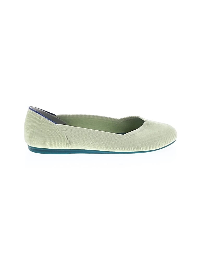 Pre-owned Rothys Flats In Green