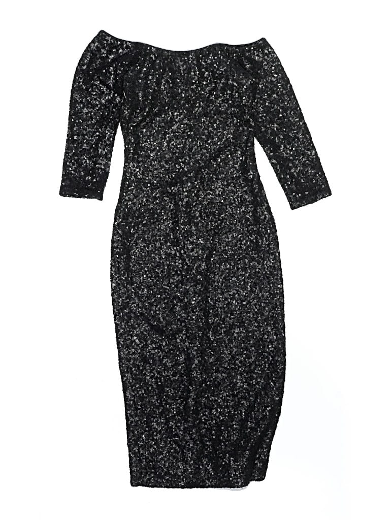 Pre-owned Dress The Population Casual Dress In Black