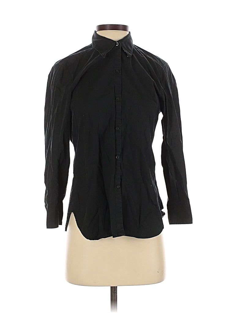 Pre-owned Polo Ralph Lauren Long Sleeve Button Down Shirt In Black