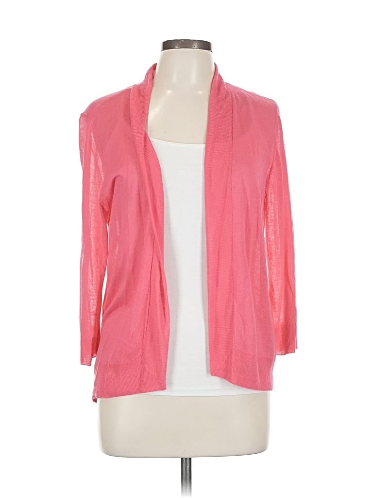 Pre-owned Chico's Cardigan Sweater In Pink