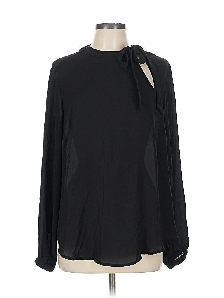 Pre-owned Torrid Long Sleeve Blouse In Black