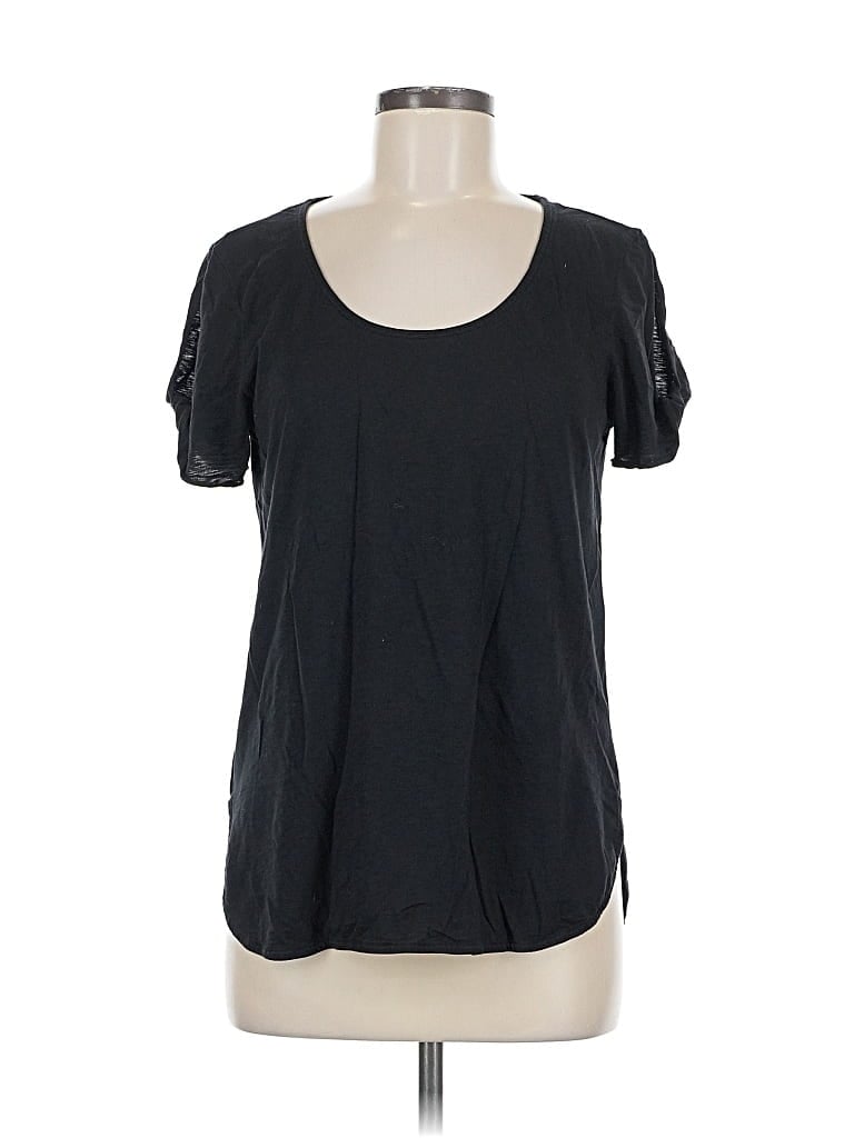 Pre-owned Michael Stars Short Sleeve T-shirt In Black