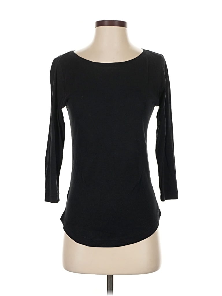 Pre-owned Ann Taylor 3/4 Sleeve T-shirt In Black