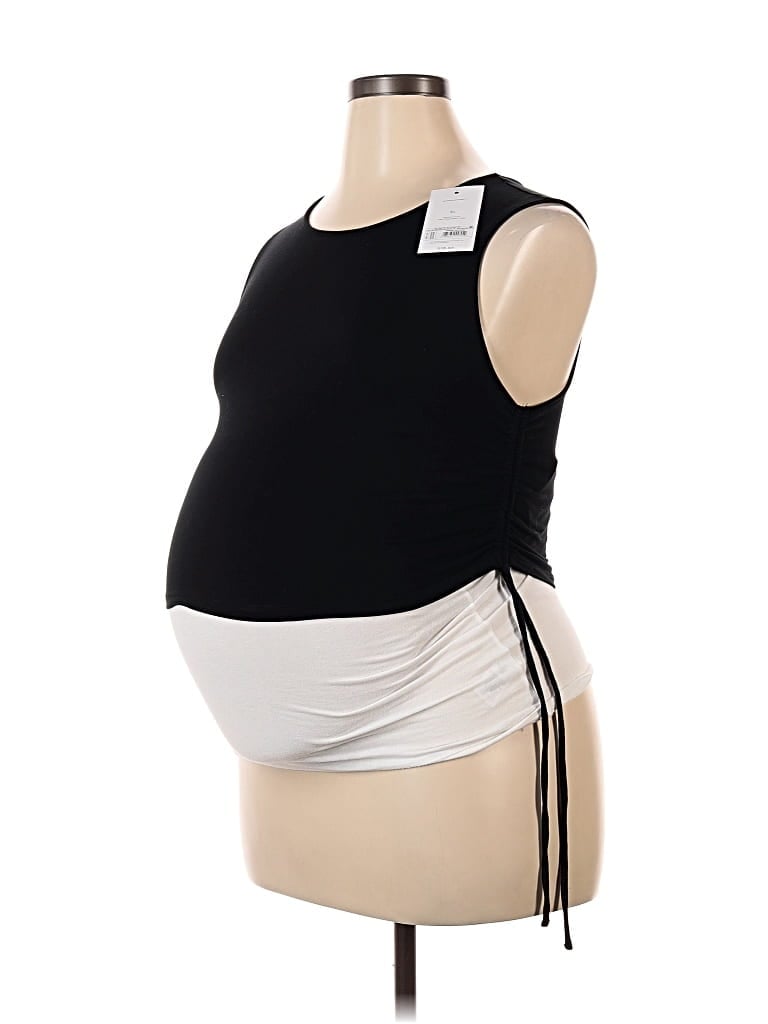 Pre-owned Ingrid & Isabel Sleeveless Top Black One Shoulder Neckline Tops