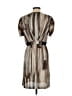 Max and Cleo 100% Polyester Stripes Brown Tan Cocktail Dress Size S - photo 2