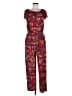 Assorted Brands Paisley Red Jumpsuit Size L - photo 1