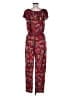 Assorted Brands Paisley Red Jumpsuit Size L - photo 2