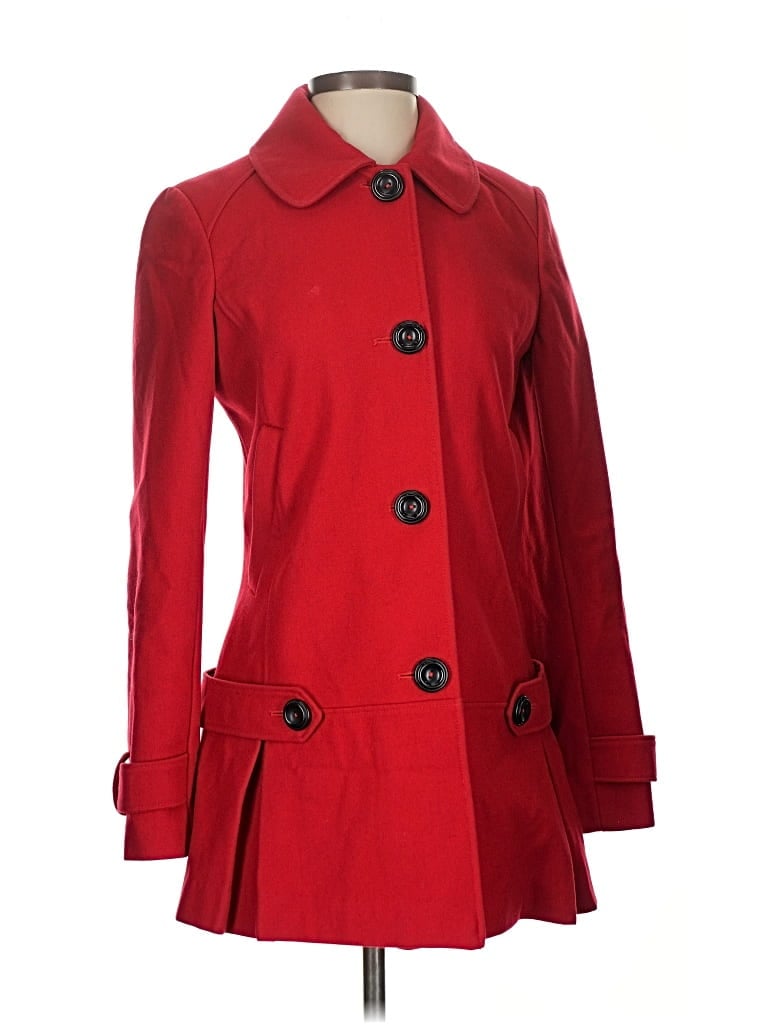 Pre-owned American Rag Cie Wool Coat In Red