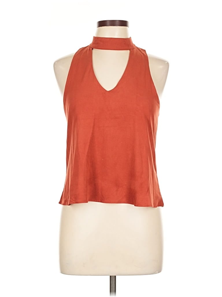 Pre-owned Olivaceous Sleeveless Blouse In Orange