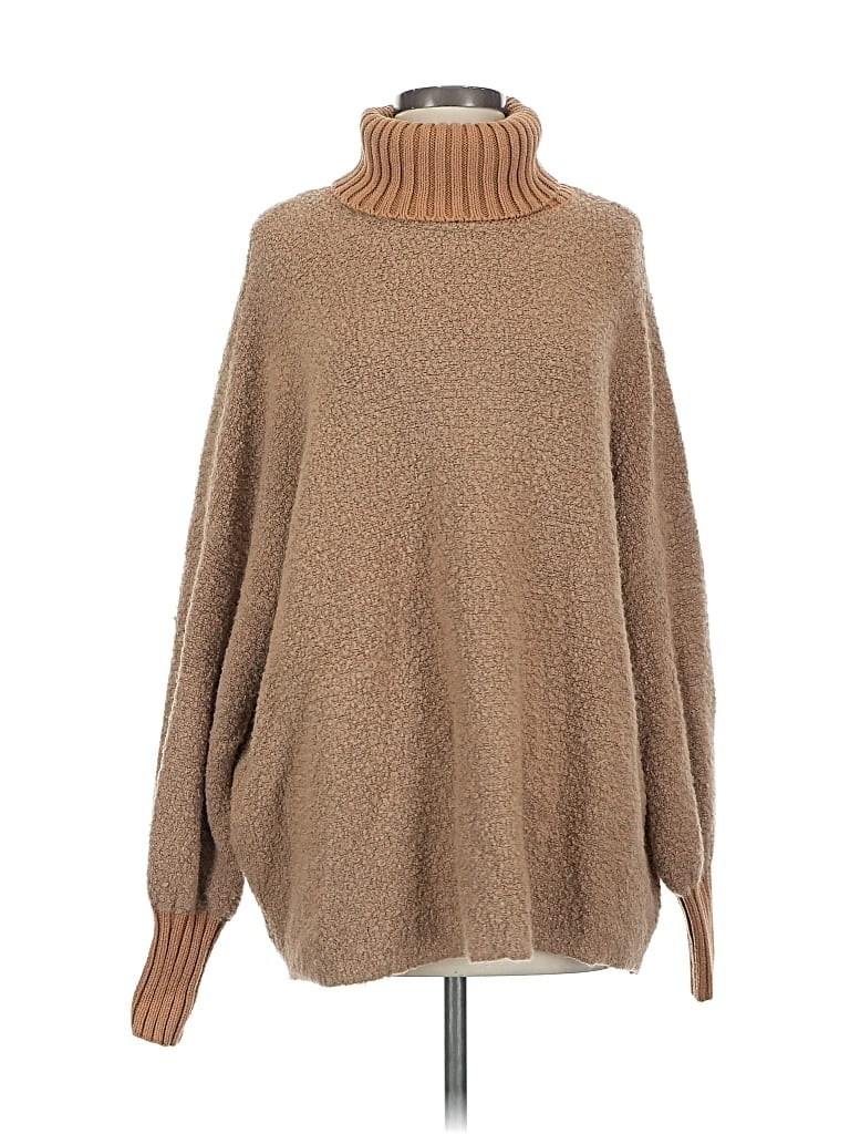 Pre-owned Offline By Aerie Turtleneck Sweater In Brown