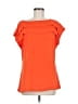 Banana Republic 100% Polyester Orange Short Sleeve Blouse Size M - photo 1