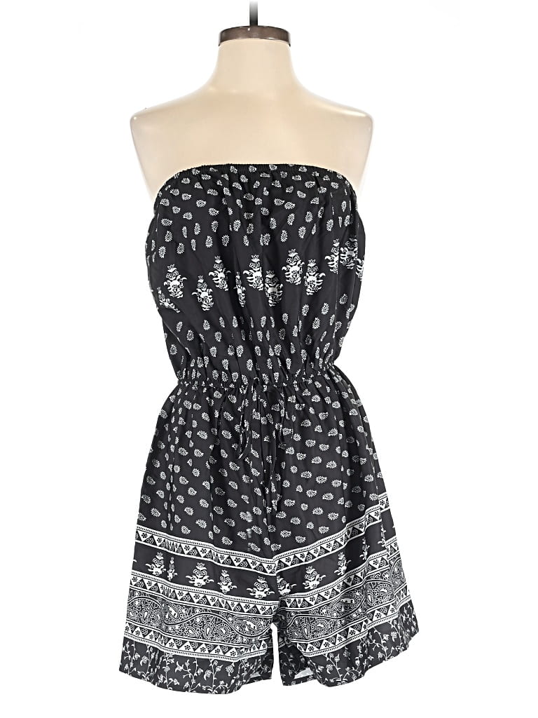 Pre-owned Cupshe Romper In Black