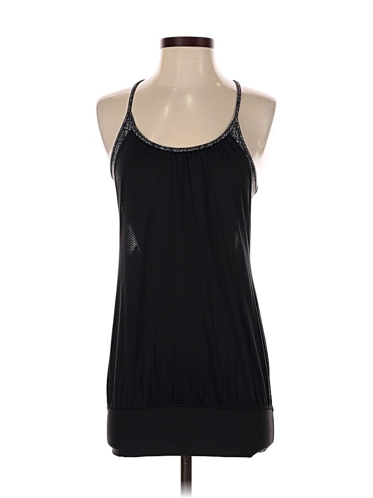 Pre-owned Lululemon Athletica Tank Top Gray Halter Neckline Tops