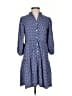 Max Studio 100% Rayon Print Blue Casual Dress Size S - photo 1