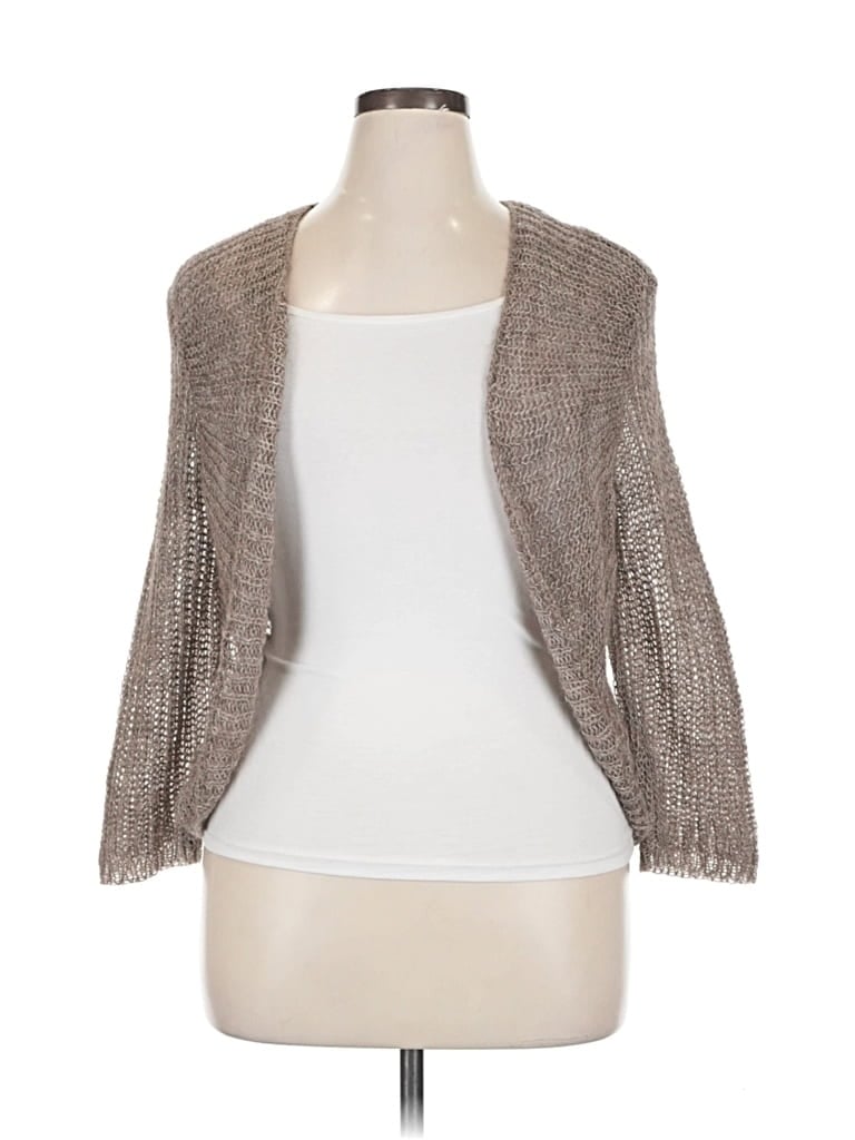 Pre-owned Ann Taylor Loft Cardigan Sweater In Brown