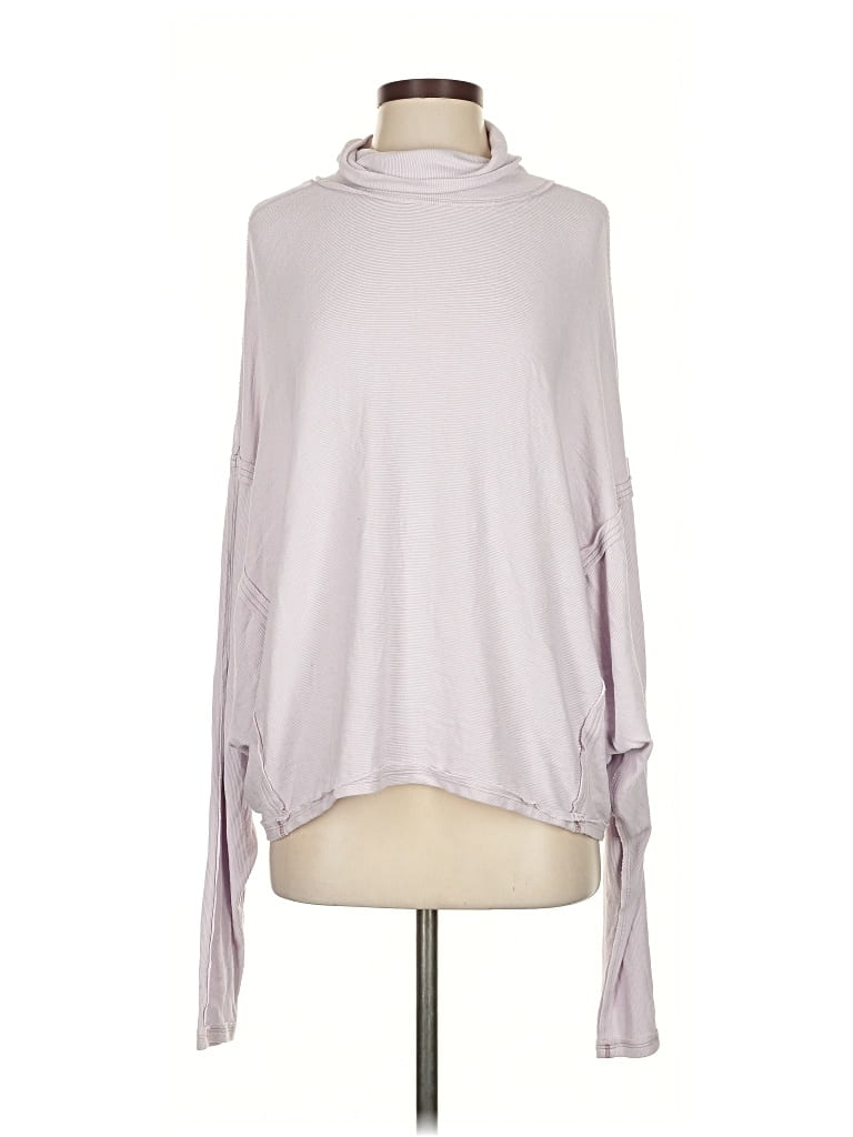 Pre-owned We The Free Long Sleeve Turtleneck In Purple