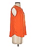 Maison d' Amelie 100% Polyester Orange Short Sleeve Blouse Size XS - photo 4
