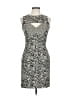 Nicole Miller Animal Print Gray Cocktail Dress Size 10 - photo 1